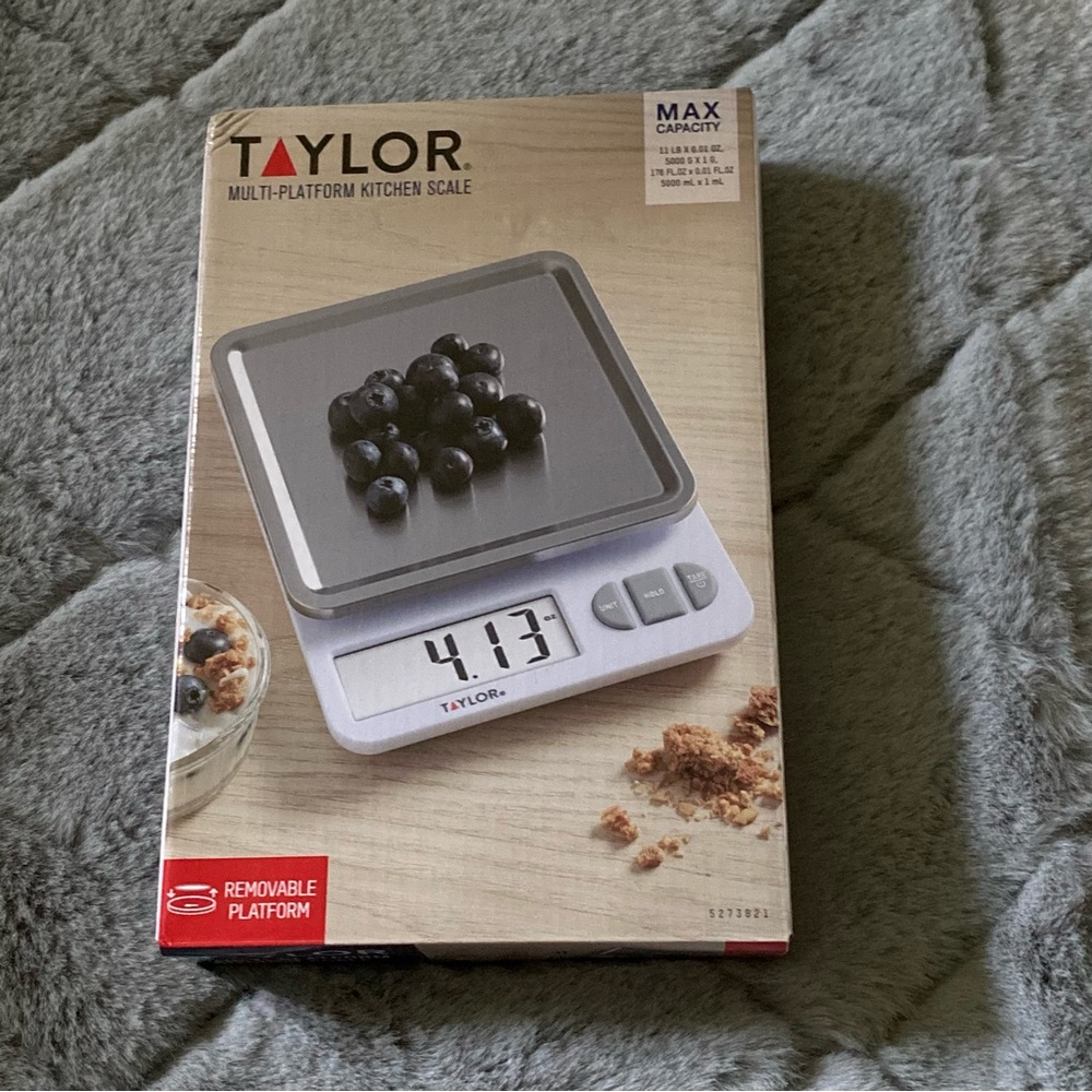 Taylor Multi-Platform Kitchen Scale 11LB X‎ 0.01 0Z Removable Platform New